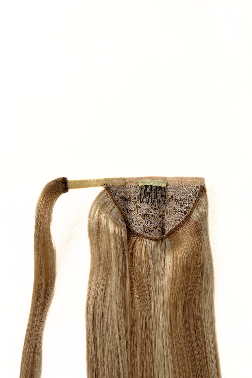 Ponytail Extensions Light Beige Blonde Blend (#16/22A)