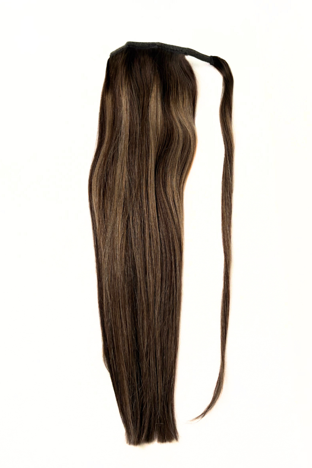 Ponytail Extensions Light Brown mit Golden Blonde Highlights (#4/27/4)