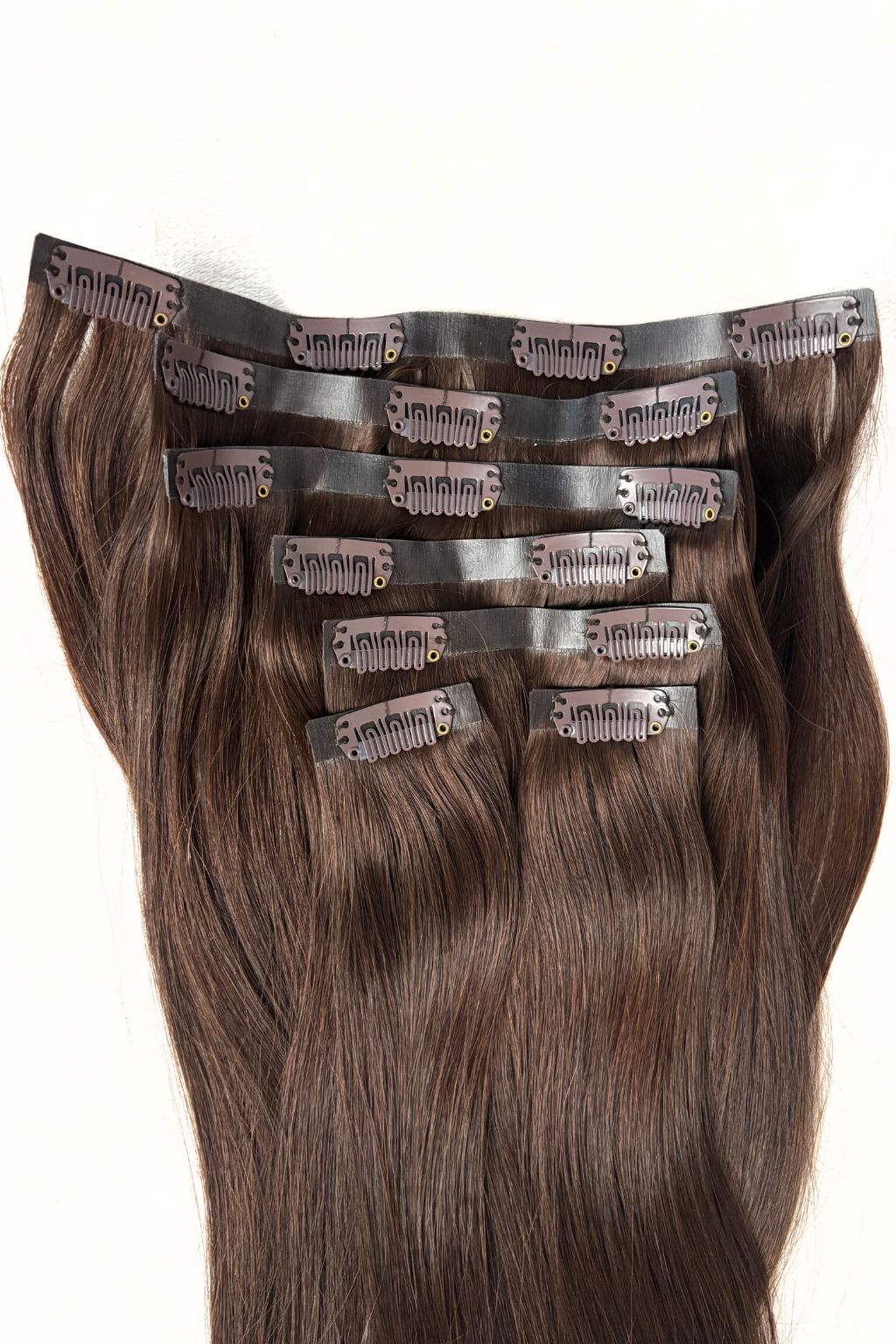 Clip-In Extensions Dark Ash Brown (#2A)