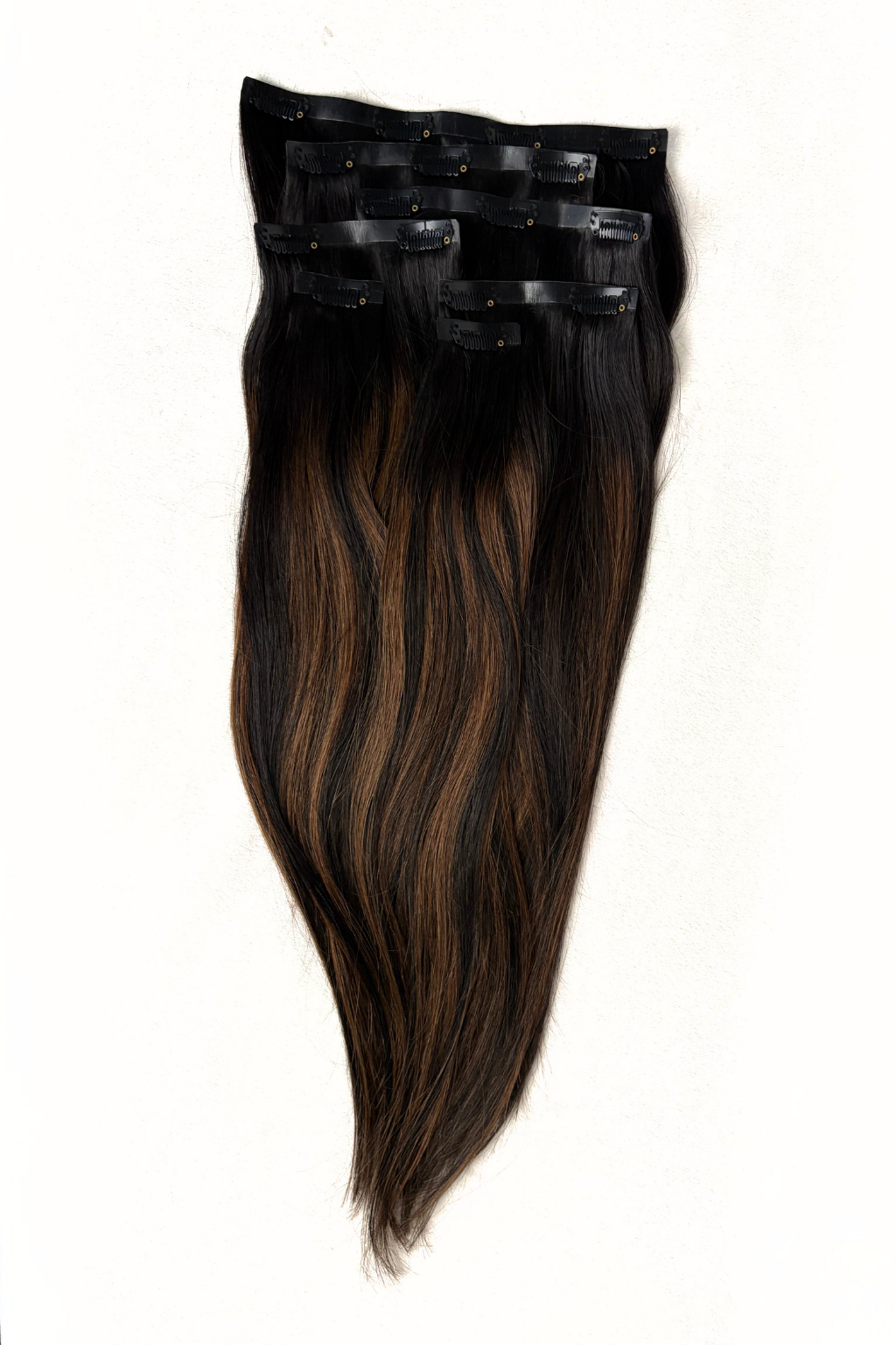 Clip-In Extensions Natural Black Blend (#1B/6/1B)