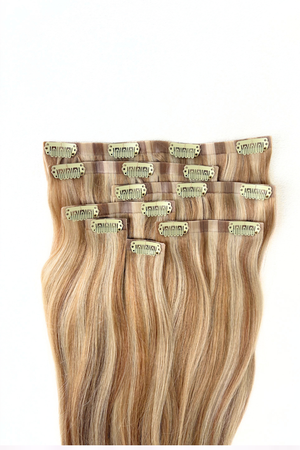 Clip-In Extensions Light Beige Blond Blend (#P16/22A)