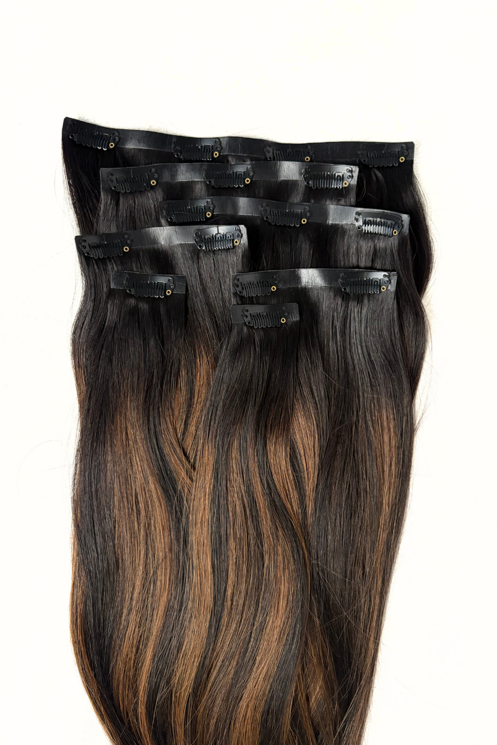 Clip-In Extensions Natural Black Blend (#1B/6/1B)